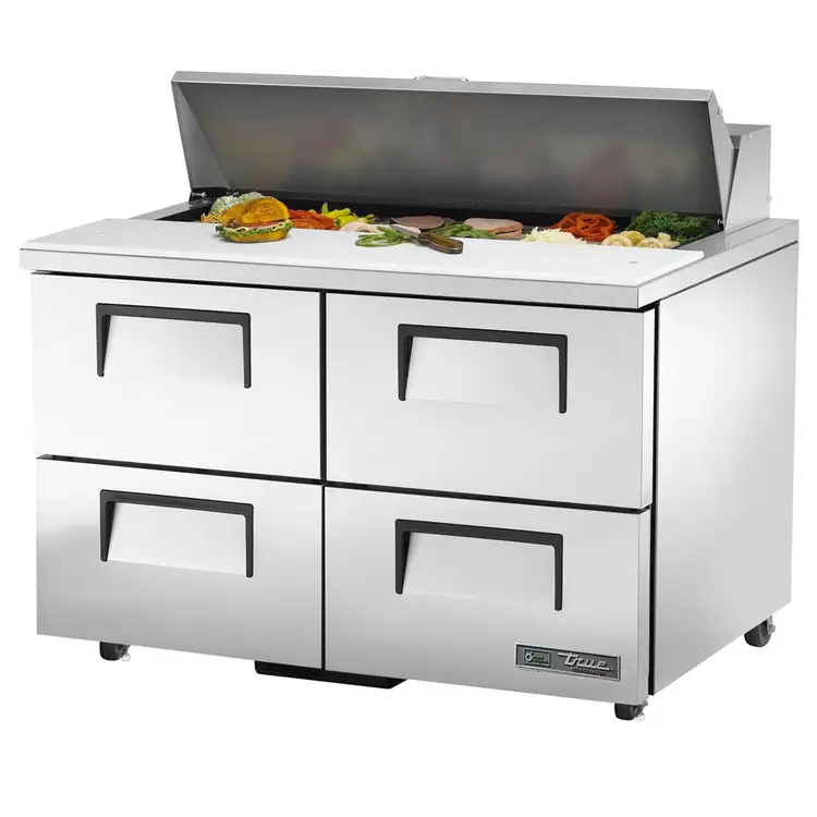 Used True TSSU-48-12D-4-HC Food Prep Tables Illinois US | Falcon Restaurant Supply #1374137