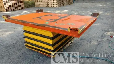 USED SOUTHWORTH MODEL LS4-48 96" X 64" AIR OPERATED LIFT TABLE