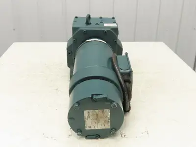 Baldor VEBM3558T-D Inline Gearmotor w/Brake 2Hp 460V 145TC Quantis 42:1 Reducer