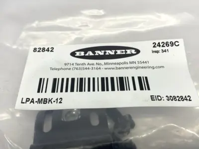 USED BANNER SAFETY LIGHT CURTAIN EMITTER & RECEIVER PAIR TYPE 4 83749
