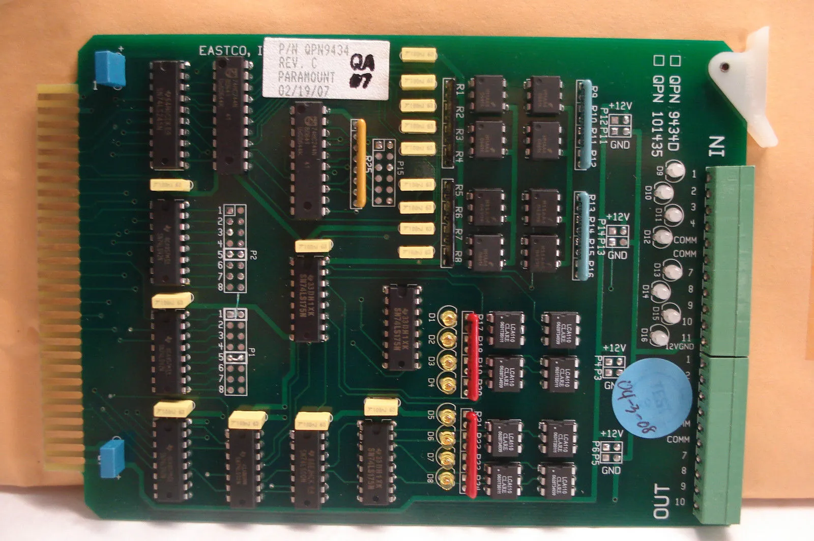 NEW QUIPP QPN9434 REV. C BOARD 9434