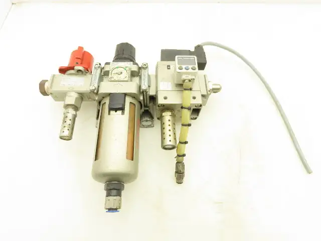 SMC AW40-04CE Filter Regulator With Soft Start Valve And 3 Port Lock Out Valve