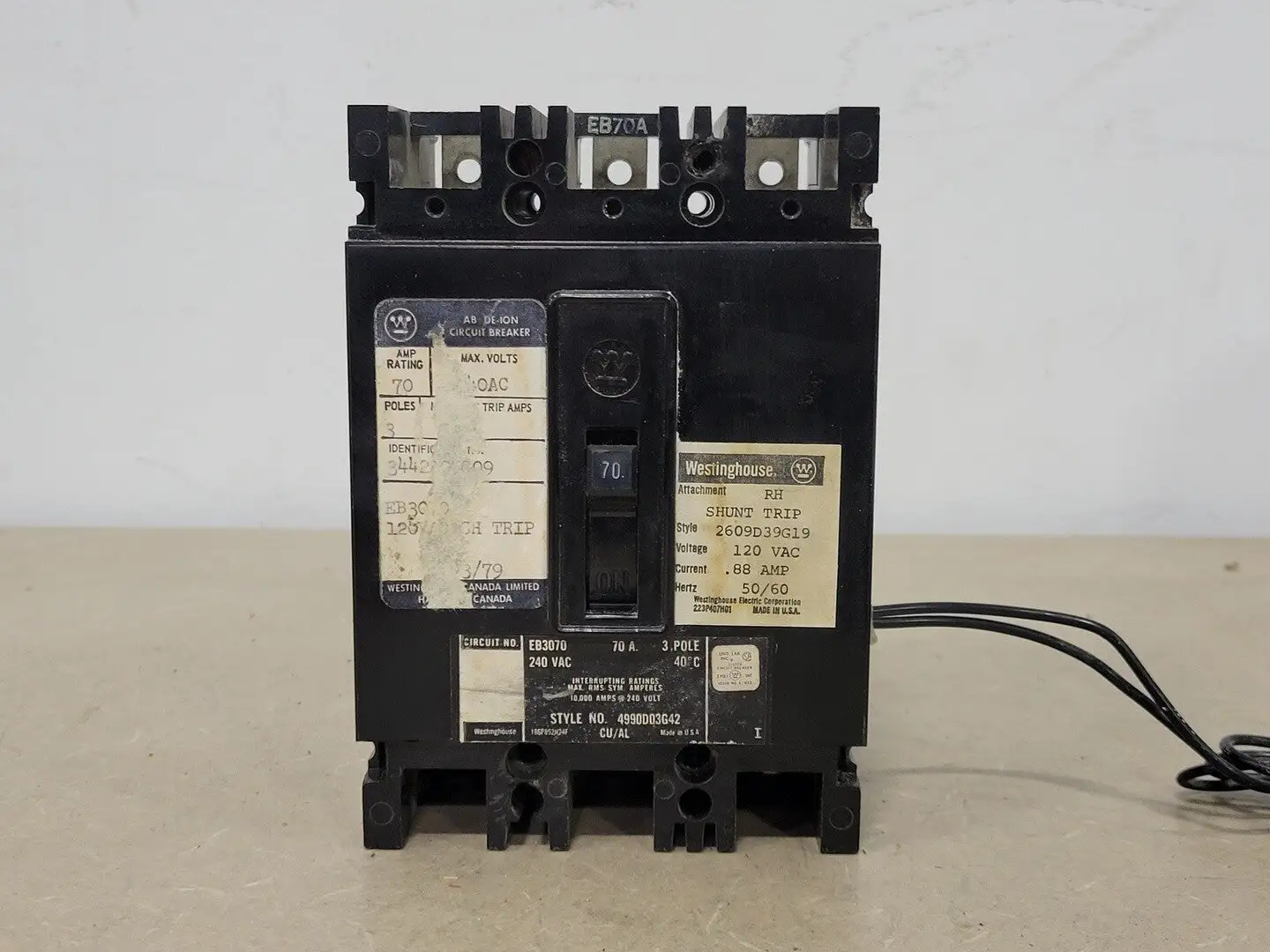 USED WESTINGHOUSE EB3070