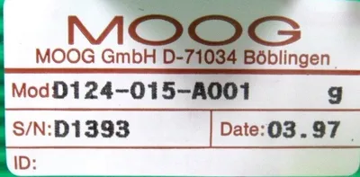 NEW MOOG D124-015-A001 INTERFACE BOARD D124015A001