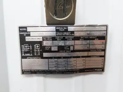 Linde Forklift  Steering Wheel & Column W/Horn Removed From E20C