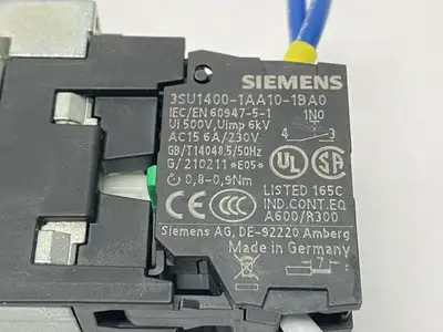USED SIEMENS KEYLOCK SWITCH 2-POSITION 10A 500V 22.3MM