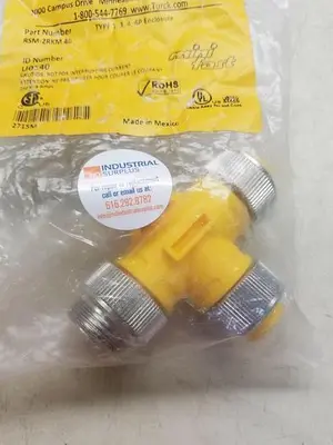 New | in-Stock TURCK U0140 - RSM - 2 RSM 40 BUSS TEE - YELLOW Valves/Fittings | ND Industrial Surplus #1222571