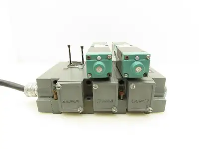 Numatics MK15 Pneumatic Solenoid Valve 3-Pos 24VDC Flexiblock 3-Station Manifold