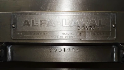 Alfa-Laval MRPX 214 TGV-74T warm milk separator, 316SS.