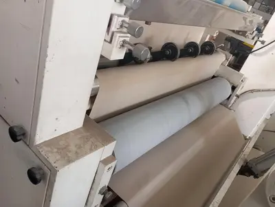 7.5"(190cm) HINLI C-FOLD NAPKIN MACHINE WITH SINGLE COLOR PRINTER WITH EMBOSSING