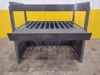 59" X 36" X 52" STEEL PARTS TABLE: STOCK #20615