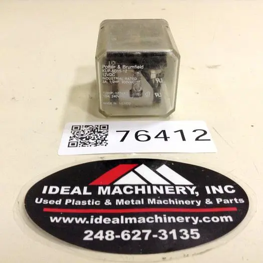 Used POTTER & BRUMFIELD KUP-5D15-12 Relays & Switches Michigan US | Ideal Machinery #709480