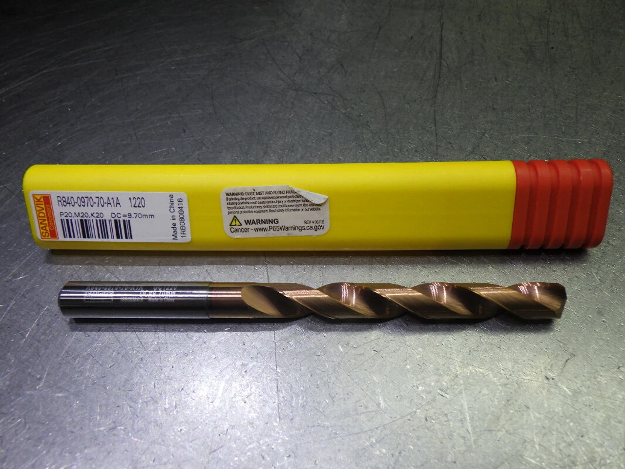 Sandvik 9.7mm Coolant Thru Carbide Drill R840-0970-70-A1A 1220 (LOC2721A)