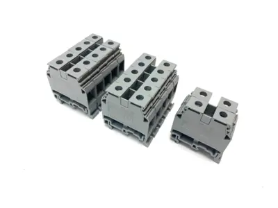 USED ABB ENTRELEC FEED-THROUGH TERMINAL BLOCK GRAY 12MM