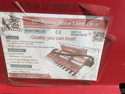 Used RAYTREE RMLL60 Compact Landscape Rakes Michigan US | Miedema Asset Management Group #1325606