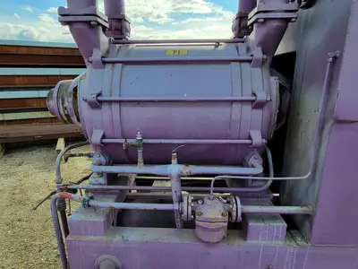 Vacuum Skid and Elmo Vacuum Pump w/ 115 hp Electric Motor