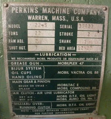 USED 1972 PERKINS 22-S