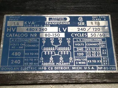 Used DONGAN 80-150 Transformers Michigan US | Ideal Machinery #1284056