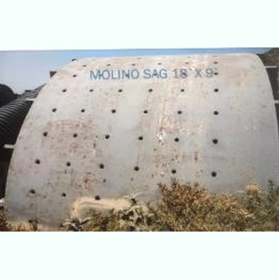 18ft Dia. x 9ft Long SAG Mill