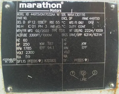 Used 2022 GARDNER DENVER EAU99AA Air Compressors (Misc) Ohio US | C3 SURPLUS LLC #1389783