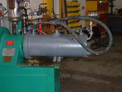 20 Liter Netzsch Horizontal Media Mill, Molinex Style, 25 HP Variable Speed