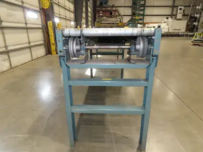 Hytrol 10'x 26" Accumulation Roller Conveyor 23"BF V-Belt Drive 1Hp 3PH 100fpm