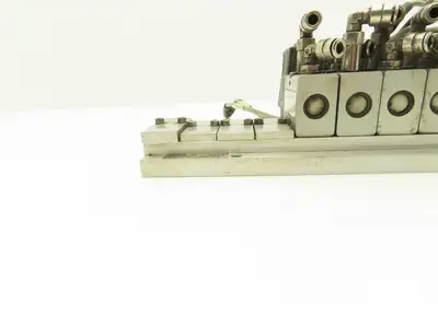 Vektor AG VP8100196 12-Station Manifold w/Herion Pneumatic Solenoid Valves 24VDC