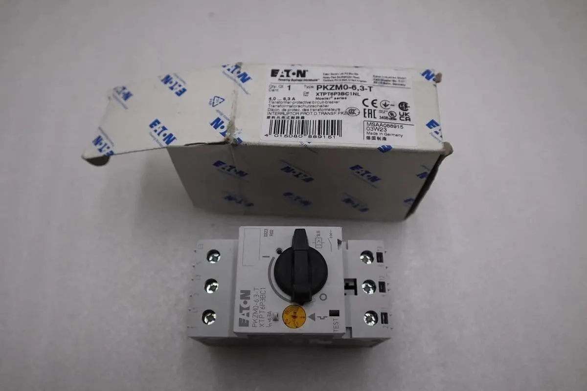NEW OPEN BOX EATON MOELLER PKZM0-6 3-T Circuit Breaker PKZM0-6.3-T STK H287A