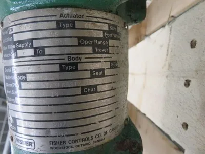 Fisher control valve type ES, size 1"-600, material WCB/316ss