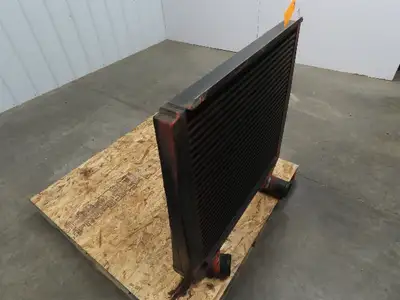 7608-6332 Radiator 28.5x27.5x2" Off of 8.3L Cummins Diesel 3.75" OD Aluminum
