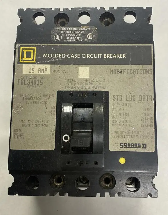 Used SQUARE D FAL34015 Miscellaneous Equipment (Electrical & Power) | Surplus Asset Holdings #1202167