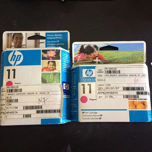HP 10 INK MAGENTA 28ML  LOT OF 5