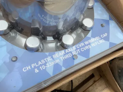 Skid of assorted truck parts included rear tail lights, (3) Sure Plus Hood Mounted Safety Mirrors, C...