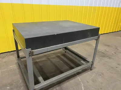 48" X 36" X 6" BLACK GRANITE PRECISION LAYOUT INSPECTION TABLE: STOCK #19822