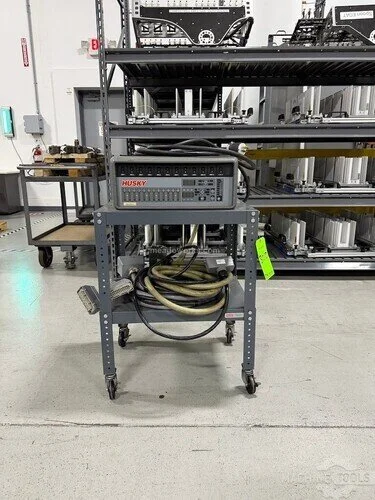 Used HUSKY 12 ZONE HOT RUNNER CONTROLLER W/CABLES ON ROLLING CART Temperature Controls Illinois US | Meadoworks #1503394