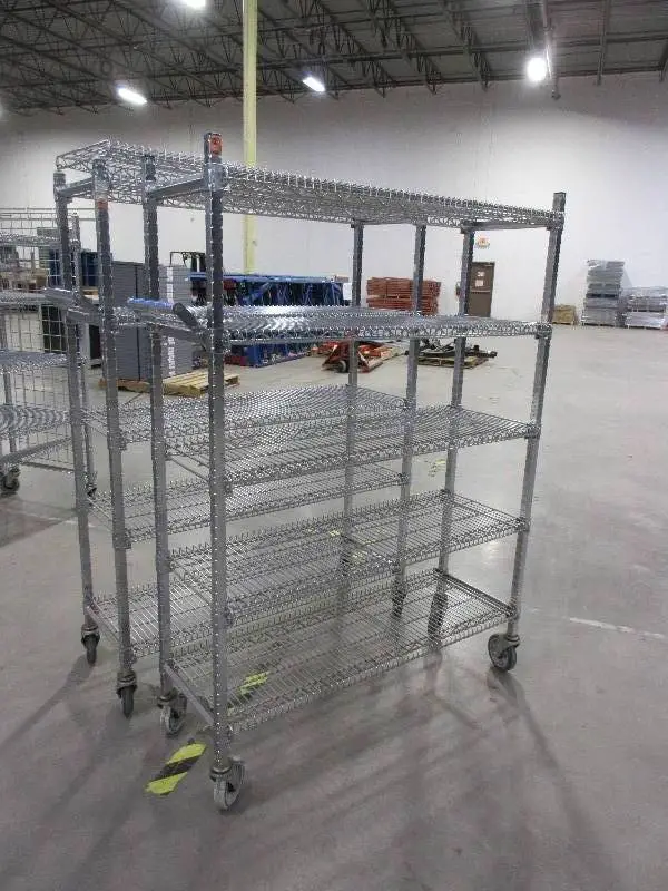CARI ALL, METRO STYLE WIRE SHELVING ON WHEELS