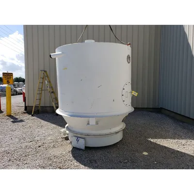 Used 175 cu/ft KISE Air Pad Bin Bottom Receiving Hopper with Fluidizing Bottom