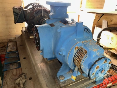 Nash SC3/5 Stainless Steel Liquid Ring Compressor with base and motor