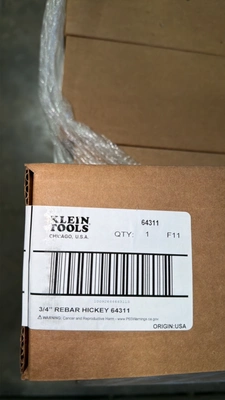 $7,425 Value on this pallet based on Amazon Prices. Amazon has them for $135.00 each. Pallet of 55 New Klein Rebar Hickey Tools No.64311