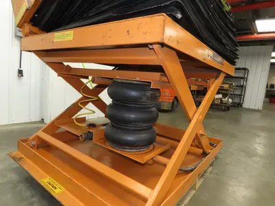Airfloat Pneumatic Lift Tilt Table Tote Tipper 4000lbs 30° Degree 60x48" Top