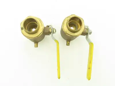 Apollo 1" Bronze Sweat Ball Valve with Drain Port 400 WOG  Lot of 2