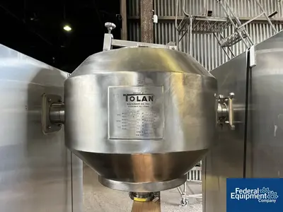 Used Patterson-Kelley 2 Cu Ft P-K Double Cone Dryer, Hastelloy C22, 100# Dryers Ohio US | Federal Equipment Company #130256