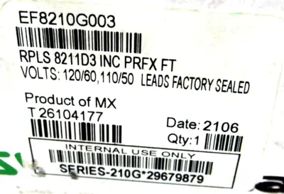 NEW ASCO EF8210G003 SOLENOID VALVE