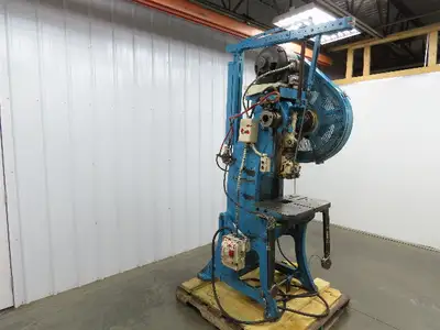 E W Bliss 19C Mechanical OBI Punch Press 19 Ton 2" Stroke 6" Throat 2Hp 3Ph
