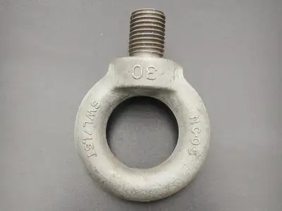 SWL 1.5T M30 x 3.5 Metric Shoulder Eye Bolt 45mm Shank NC-05  Lot of 3