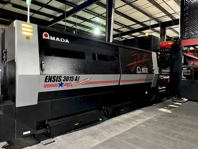 Used 2018 AMADA ENSIS 3015 AJ FIBER Laser Cutters Illinois US | Machine Factory Outlet #1262808