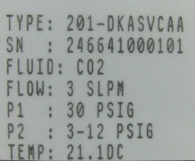 NEW PORTER 201-DKASVCAA MASS FLOW CONTROLLER 201DKASVCAA