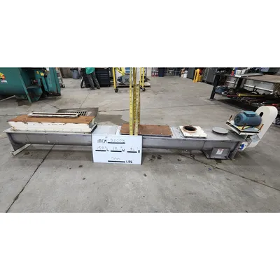 Used 9" dia. Stainless Steel Thomas Conveyor Co Screw Auger Conveyor - 11'-6"L