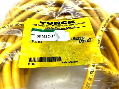 USED TURCK EUROFAST SINGLE ENDED CABLE CORDSET