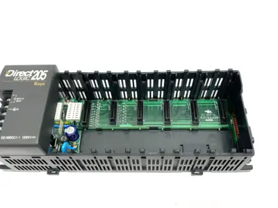 USED AUTOMATIONDIRECT DIRECTLOGIC DL205 I/O BASE, 6-SLOT, DIN RAIL/PANEL
